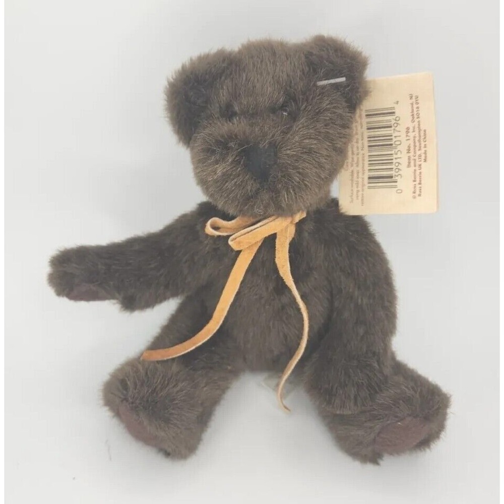 Vintage Russ Berrie "Bears From The Past" Retired Dark Brown Bear BB31